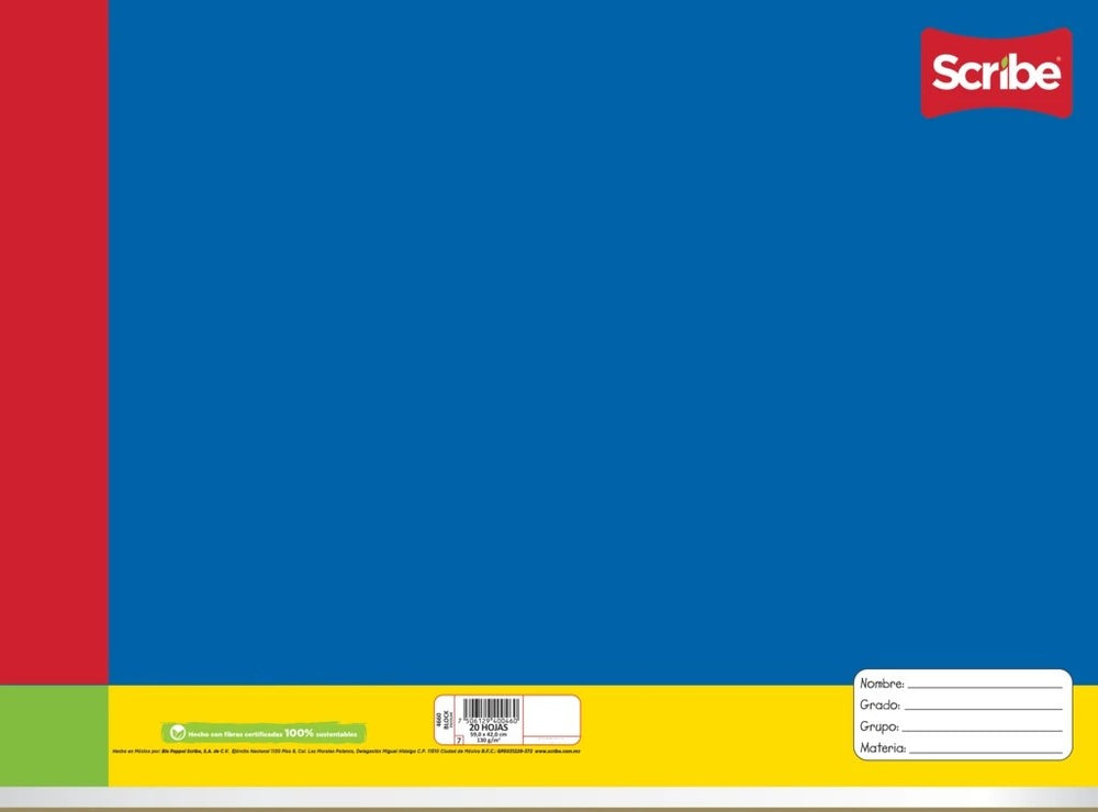 Block p/Dibujo Marquilla Pegado 20 hojas 59×42cm Scribe® 4660 Pieza 7501017395170 02