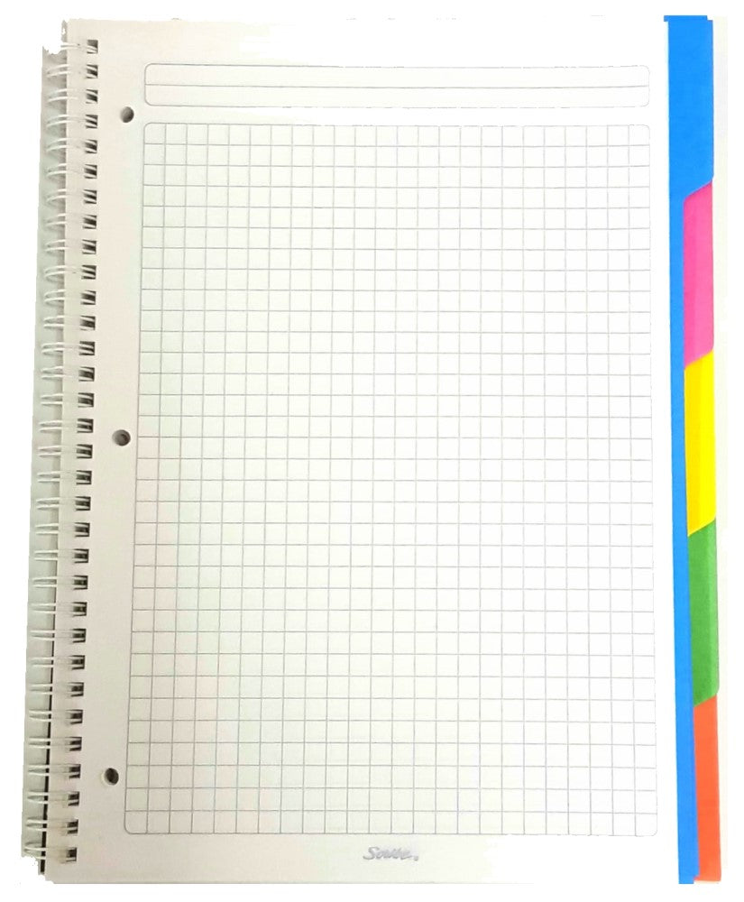 Cuaderno Profesional Espi Ultra Súper 5 Sec. 100 hojas Cuadro 7mm Scribe® [Pieza] 7501017342464 2