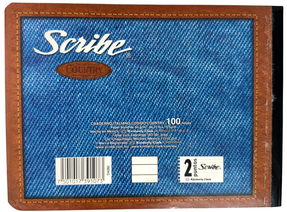 Cuaderno f/ItalianaCosido Country 100 hojas Raya Scribe® 4280 [Pieza] 7501017391073 3