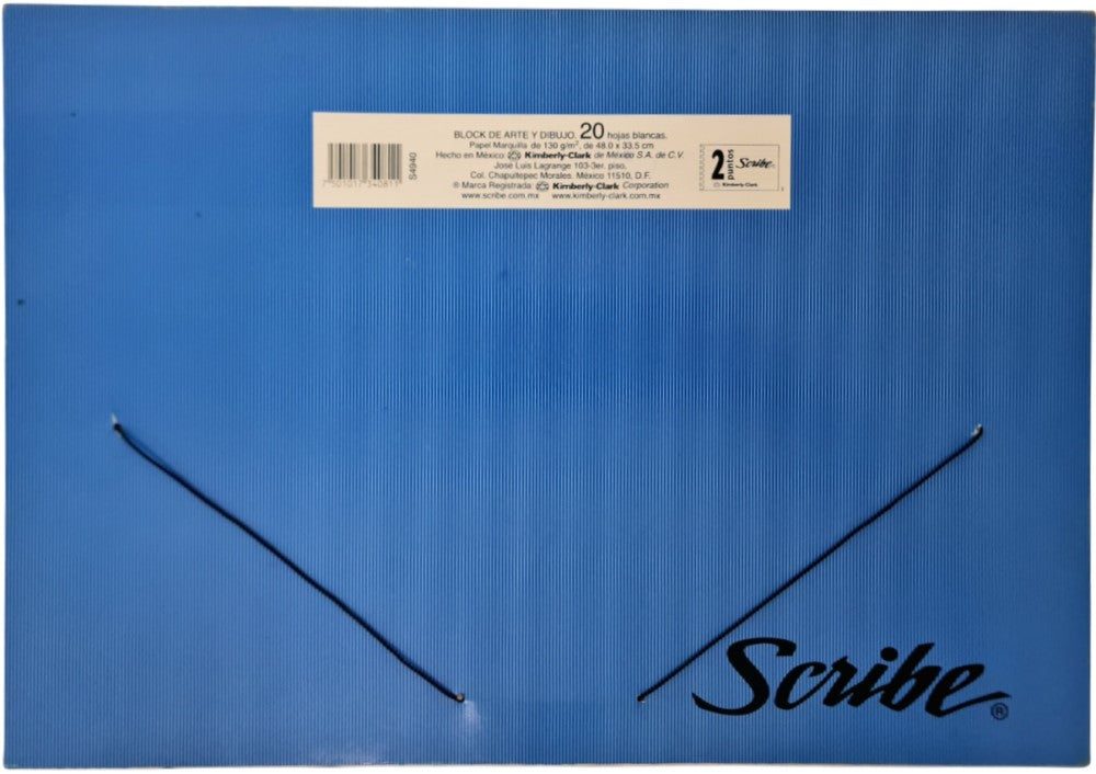 Block p/Arte y Dibujo Marquilla Pegado 20 hojas 48×33.5cm Scribe® 4940 Pieza 7501017340811 02