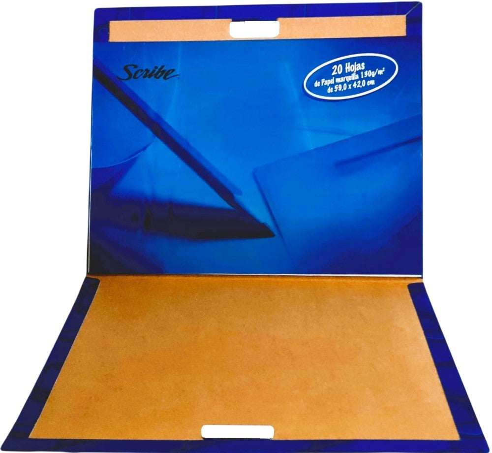 Block p/Arte y Dibujo Marquilla Pegado 20 hojas 59×42cm Scribe® 4950 Pieza 7501017340828 04