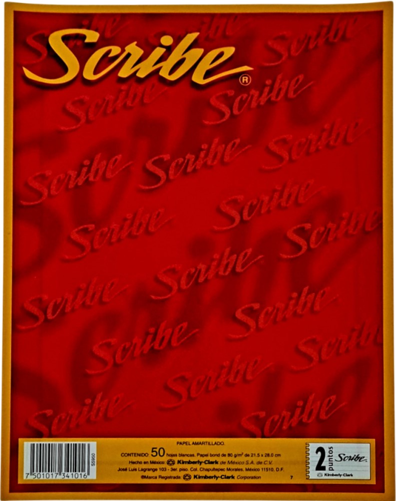 Bond Hojas Amartillado c/Margen c/50 58g Blanco Carta Scribe® 5950 Paquete 7501017341016 05