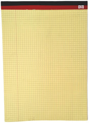 Block Carta 	Profesional Pegado Amarillo Óptico 50 hojas Cuadro 5mm Scribe® 09512 [Pieza] 7501017349173