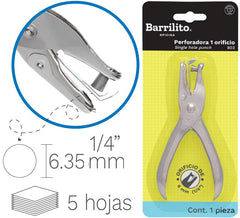 Perforadora Pinza Circulo ¼" Barrilito® 803 [Pieza] 7501214973065 3