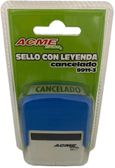 Sello con leyenda Printer Automático "CANCELADO" 38×14mm Barrilito® 99113 Pieza 7501214971832 01
