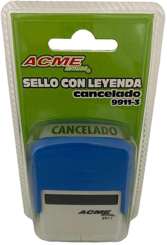 Sello con leyenda Printer Automático "CANCELADO" 38×14mm Barrilito® 99113 Pieza 7501214971832 01