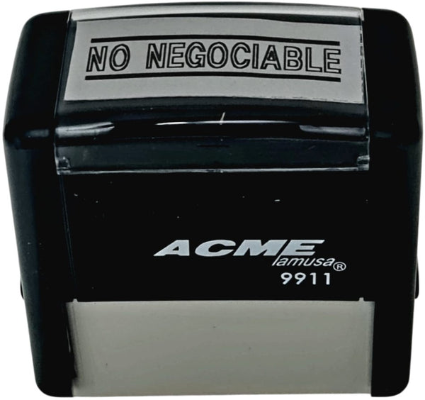 Sello con leyenda Printer Automático "NO NEGOCIABLE" 38×14mm Barrilito® 99117 Pieza 03