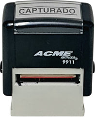 Sello con leyenda Printer Automático "CAPTURADO" 38×14mm Barrilito® 99118 Pieza 01