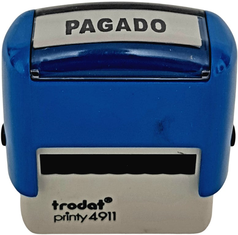 Sello con leyenda Printy Automático "PAGADO" 38×14mm Trodat® 4911/L5 Pieza 7501037023589 01