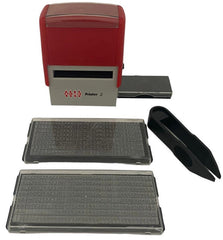 Sello Tinta Automática Printy c/2 Imprentillas 4 Líneas 48×19mm Barrilito® 9952 [Pieza]