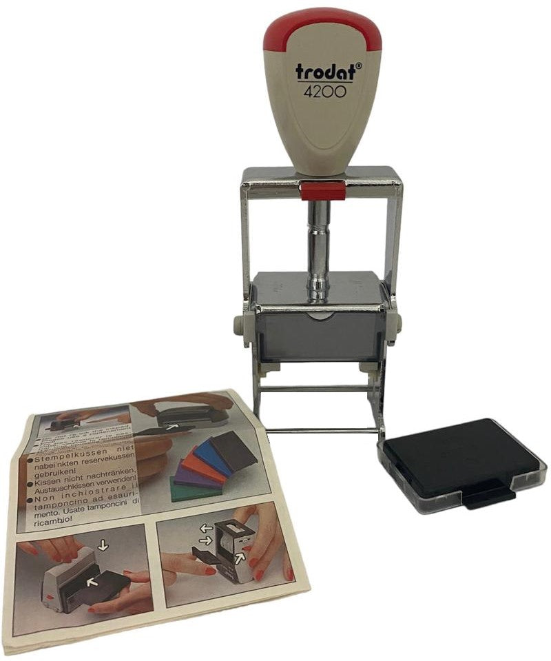 Sello Tinta Automática 41×25mm Trodat® 4200 [Pieza] 92399621324
