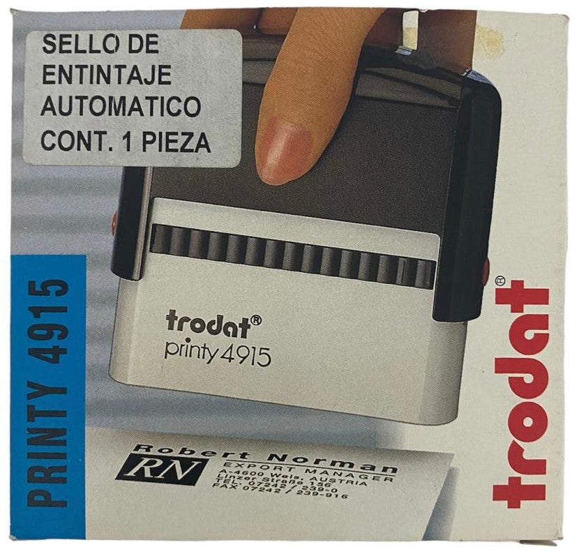 Sello Tinta Automática Printy p/Texto 70×25mm Trodat® 4915 [Pieza] Imagen secundaria del producto