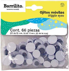 Ojo Movible Redondo c/66 Surtidos Barrilito® E009 [Pieza] 7501214910213