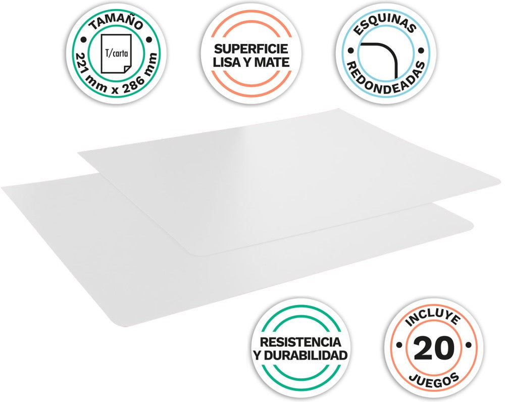 Pasta p/Engargolar c/40 Traslúcida 22×28.6cm Barrilito® CTRL8789 [Paquete] 7501214914778 4