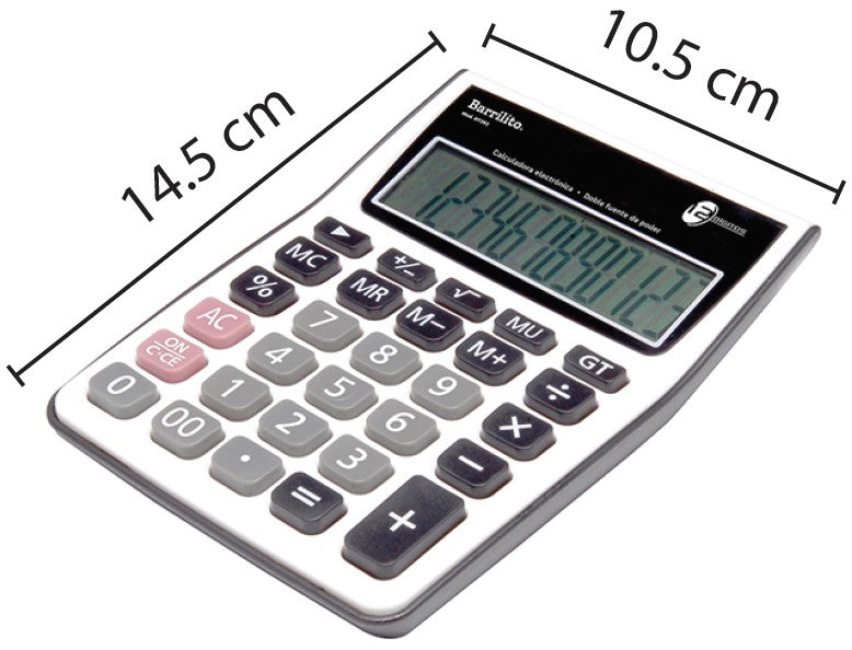 Calculadora Escritorio 12 Dígitos Barrilito® DT392 [Pieza] 7501214995135