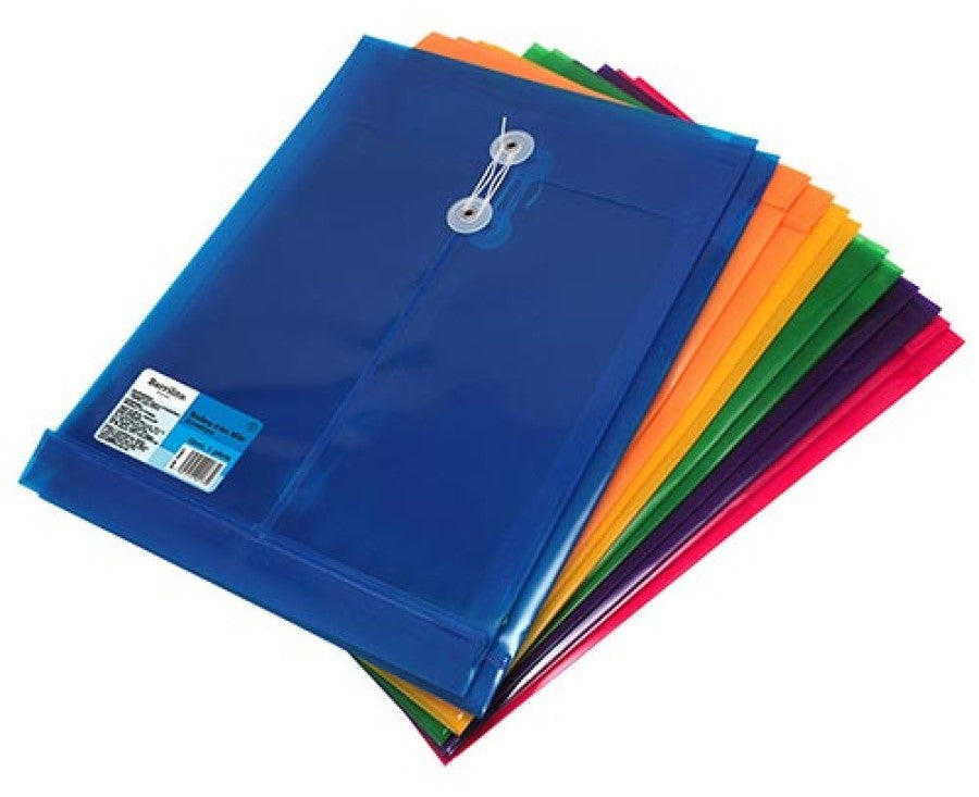 Sobre p/DocumentoPlástico Vertical c/Hilo ColoresTransluz Carta Barrilito® 115A4V. [Pieza] 7501214901730