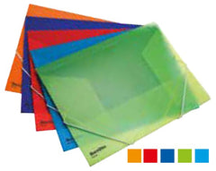 Sobre p/DocumentoPlástico Horizontal c/Ligas ColoresTransluz Oficio Barrilito® Q12 [Pieza] 7501214975083