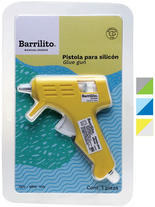 Pistola p/Silicon Eléctrica 120v barra Ø7mm Barrilito® GG7031 [Pieza] 7501214970316