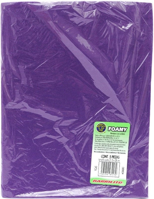 Foamy Carta Morado Carta Barrilito® STC045 Pieza 7501214906346 02
