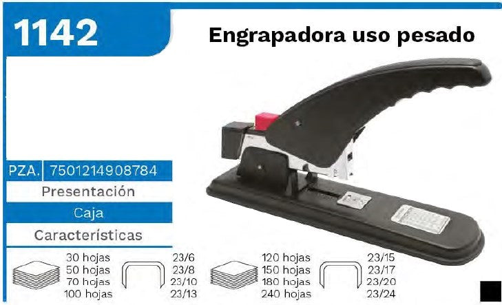 Engrapadora t/Pesado  Barrilito® 1142 Pieza 7501214908784