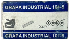 Grapa p/Clavadora Corona 12.7mm Cal.23/9 101-5 pata 8mm 5/16" c/1000 Acme® [Caja] 3