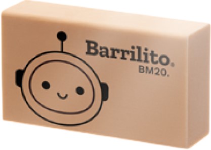 Borrador BM20 4×2.5×1.5cm Café Barrilito® BM20. [Pieza] 7501214960492