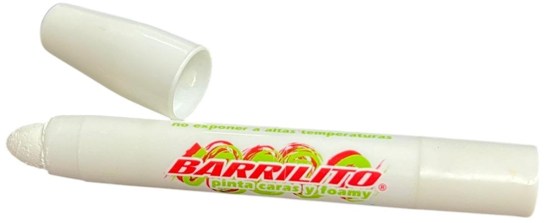Maquillaje Pinta-Caritas Crayón para Cara/Foamy c/1 Blanco Barrilito® BASE9-1 [Pieza] Imagen secundaria del producto