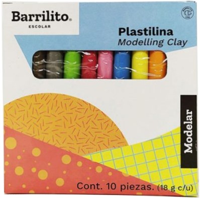 Plastilina Barra Barritas Colores Caja c/10 Barrilito® MX180 [Caja] 7501214962380