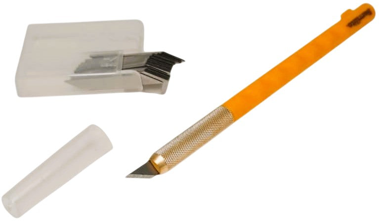 Cuchilla Escalpelo Mango Plástico-Metal c/25 Repuestos Blíster Barrilito® [Pieza] 7501214986324 3