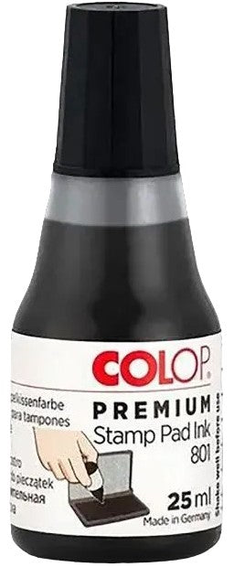 Tinta p/Sellos Colop Negro 25ml Colop® 801N Pieza 9004362070009 01