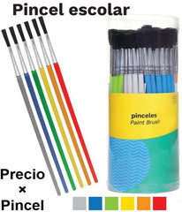 Pincel p/Manualidades Escolar Cal 7-12 Barrilito® KPE12 [Pieza] 7501214924586