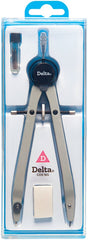 Compás Escolar Precisión Brazo Largo c/Puntillas Metal Colores Delta® CDE165 [Estuche] 7501214923121