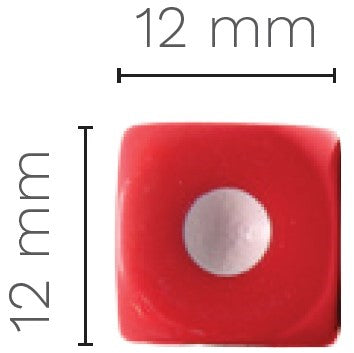 Dado de Plástico Colores 12mm Barrilito® DS12 [Pieza] 7501214926535