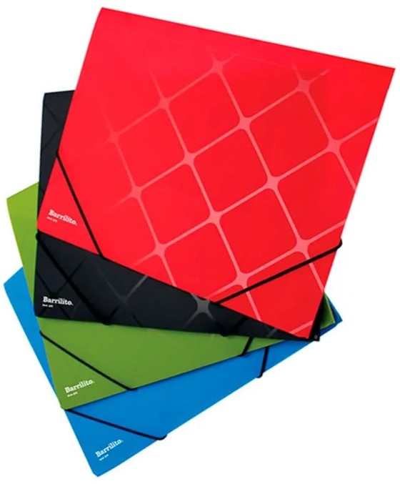 Fólder Plástico t/Cartera c/Ligas Colores Oficio Barrilito® Q10 [Pieza] 7501214975069 2