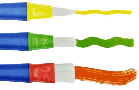 Pincel p/Manualidades Preescolar 3 Puntas c/3 Barrilito® PN8806 [Kit (Conjunto piezas] 7501214988069 2