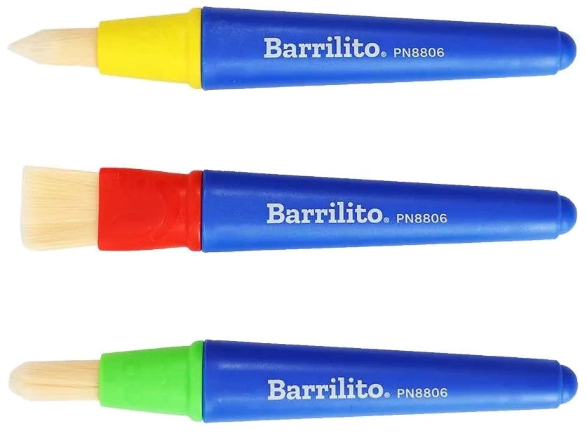 Pincel p/Manualidades Preescolar 3 Puntas c/3 Barrilito® PN8806 [Kit (Conjunto piezas] 7501214988069 3