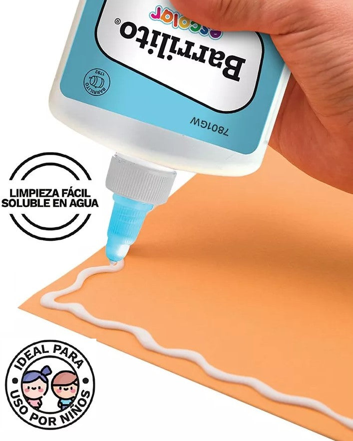 Adhesivo Escolar Blanco 500g Barrilito® 7801GW Pieza 7501214978015 03