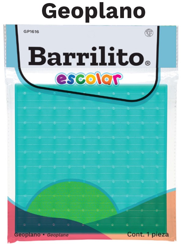 Geoplano Tablero p/Fig.Geométrica 165×165mm Barrilito® GP1616 [Pieza] 7501214929536