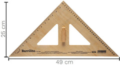 Escuadra p/Maestro 45° Madera 25×49cm Barrilito® RM3 [Pieza] 7501214921219