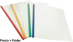 Fólder Plástico Costilla Colores Oficio Barrilito® QO355. [Pieza] 7501214918219