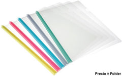 Fólder Plástico Costilla Colores Oficio Barrilito® QO355. [Pieza] 7501214918219 2