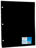 Fólder Plástico p/Carpeta c/Solapa 3 Perforaciones Negro Carta Barrilito® CBP1. Pieza 7501214961680