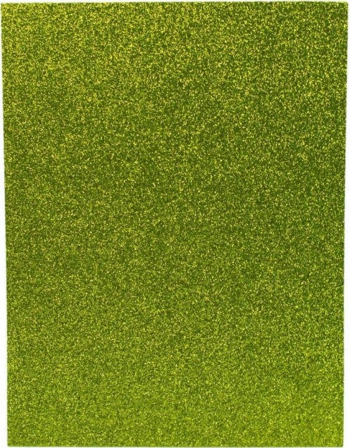 Foamy c/Diamantina Carta Verde Hoja Carta Barrilito® FCG012 Pieza 7501214969242 02