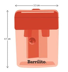Sacapuntas de Plástico 33×41mm Colores c/Deposito Barrilito® X41 [Pieza] 7501214969761