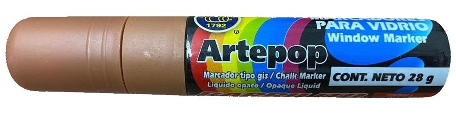 Marcador p/Vidrio 28g Café Neón Barrilito® WMK8 [Pieza] 7501214963523