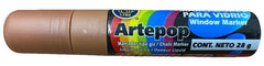 Marcador p/Vidrio 28g Café Neón Barrilito® WMK8 [Pieza] 7501214963523