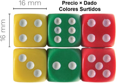 Dado de Plástico Colores 16mm Barrilito® DS16 [Pieza] 7501214927280 2