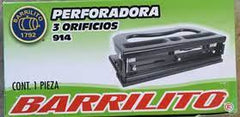Perforadora Triple Trabajo Pesado Carta Barrilito® 914 [Pieza] 7501214900269 2