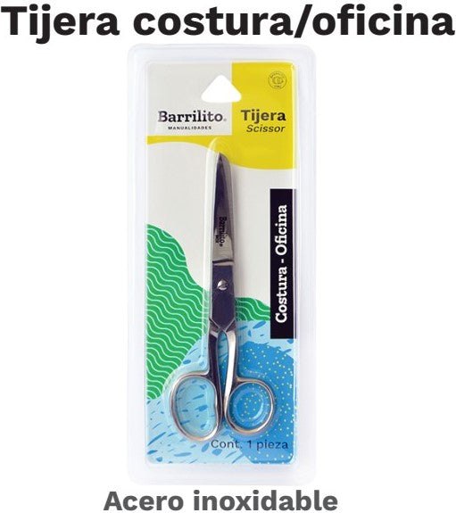 Tijera Oficina/Costura 6" Inoxidable Barrilito® 8642-6CN [Pieza] 7501214902522 Imagen principal del producto