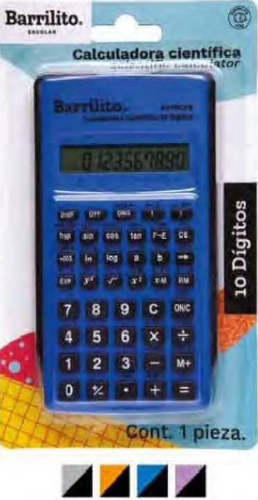 Calculadora Científica Blíster 10 Dígitos Barrilito® 8070CCB [Pieza] 7501214980704